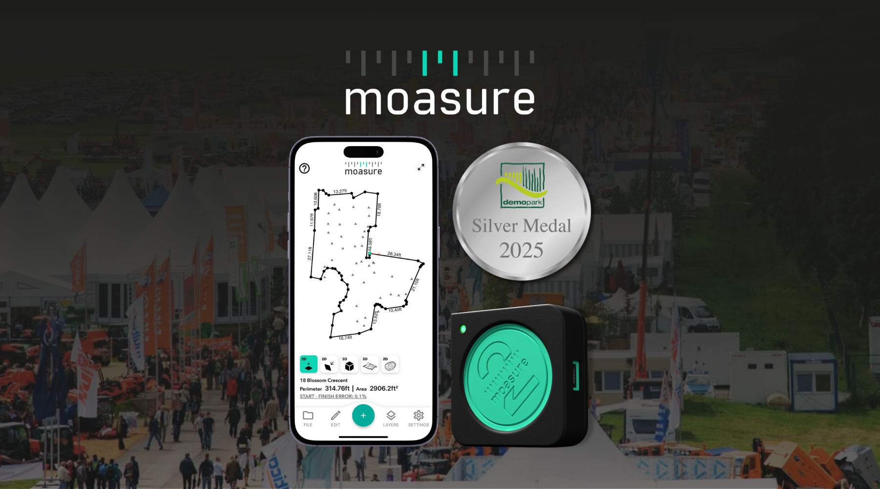 Moasure 2 PRO Wins Silver Medal at demopark 2025 Innovation Awards